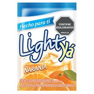 Instantaneo Light Ya Naranja 1.5 Litros Sobre 10 g