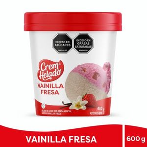 Helado Crema Helado x 600 g Vainilla Fresa