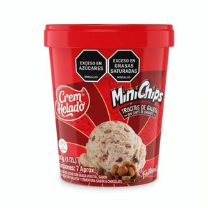 Helado Crem Helado Minichips Vaso 1/2 L Tradiciónal x 300 g