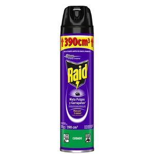 Insecticida Raid PulGas Aerosol 390 cm3