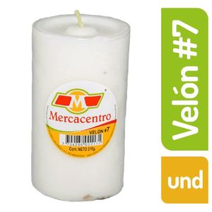 Velón Mercacentro #7 Blanco 1 und
