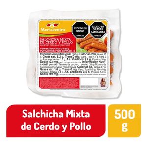 Salchicha Mercacentro Mixta x 500 g