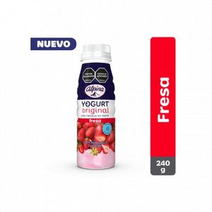 Yogurt Alpina Original Botella Fresa x 240 g