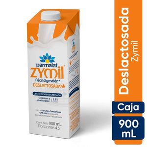 Leche Parmalat Brick UHT Zymil x 900 ml