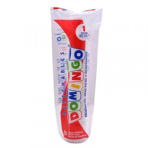 Vaso Domingo Blanco 1 Oz x 50 und