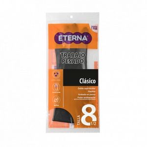 Guante Eterna Monocolor Negro Talla 8.5 Semi Industrial