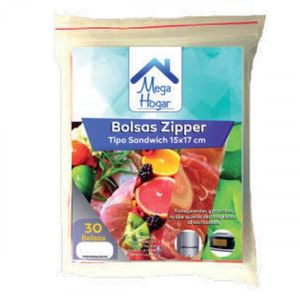 Bolsa Zipper Megahogar x 30 und 15 x 17 cm