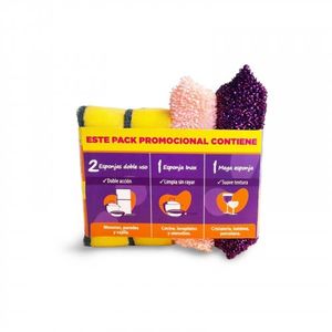 Esponja Eterna Pack 4 und 2Esp+Inox+Mega