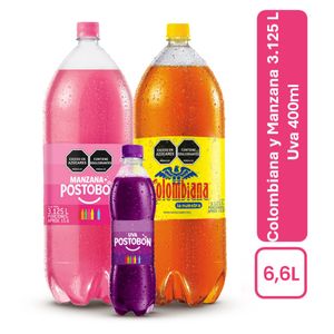 Gaseosa Postobon 2 x 3.125 ml Gratis Obsequio