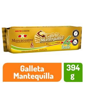Galleta Mantequilla Mercacentro x 4 Tacos 394 g