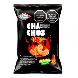 Chicharrones Ramo Chachos Chile Rojo Limon x 21 g