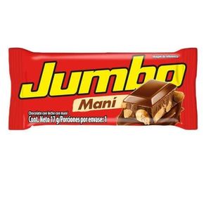 Chocolatina Jet Jumbo Mani x 17 g