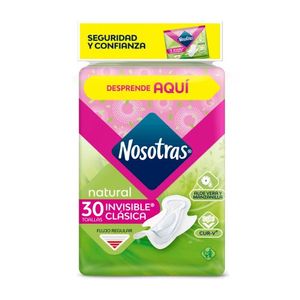 Toalla Nosotras Natural X 30 und Inv. Tela Clasic