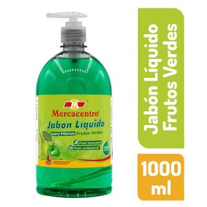 Jabon Liquido Mercacentro 1000 ml Frutos Verdes
