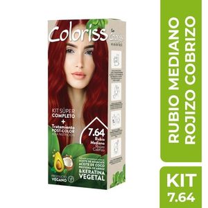 Tinte Coloriss Kit #7.64 Tubo 50 g