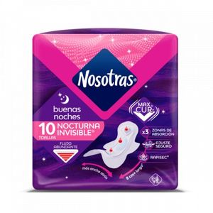 Toalla Nosotras Buenas Noches Nocturna Tela x 10 und