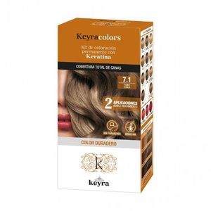 Tinte Keyra Colors Kit # 7.1 Rubio Ceniza