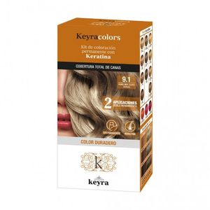 Tinte Keyra Colors Kit # 9.1 Rubio Muy Claro Ceniza