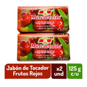 Jabón Mercacentro Frutos Rojos 2 x 125 g
