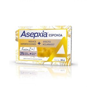 Jabón Asepxia Con Esponja Integrada Aclarante x 80 g