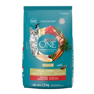 One Purina Gato Adulto Pollo Y Carne x 2000 g