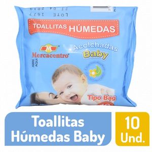Toallitas Mercacentro Baby Humedas 10 und
