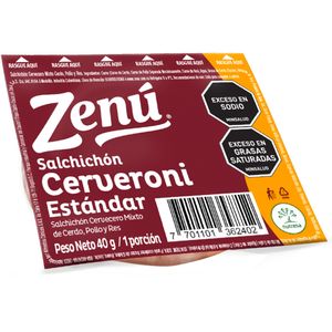 Salchichon Zenu Cerveroni Porcionado x 40 g