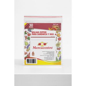 Bolsa Mercacentro Zipper Sandwich 15x17 Cm x 30 und