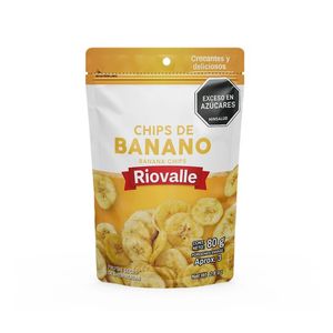 Chips De Banano Riovalle Deshidratados x 80 g