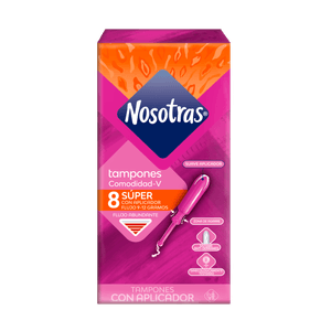 Tampon Nosotras Aplicador Super x 8 Unidades