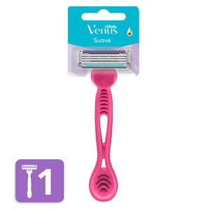 Máquina de Afeitar Venus Rosada Desechable x 1 und