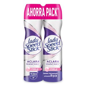 Desodorante Mujer Lady Speed Stick Derma Aclarado Perla 2x91g