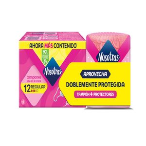 Tampon Nosotras Digital Regular x 12 und + 10 Protectores