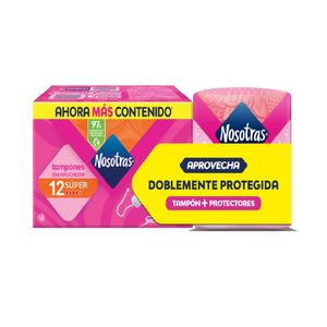 Tampon Nosotras Digital Super x 12 und + 10 Protectores