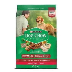 Dog Chow Adulto Todos Los Tamanos Nutricion Forzada x 8000 g
