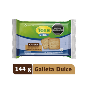 Galleta Tosh Zero Casera x 144 g