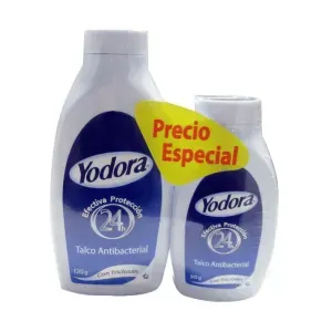 Talco Yodora 120 g + 90 g Precio Esp. x 210 g