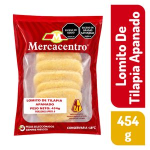 Lomito De Tilapia Apanado Mercacentro x 454 g