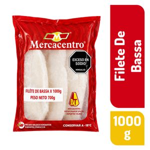 Filete De Bassa Mercacentro x 1000 g