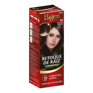 Tinte Bigen Retoque De Raiz 30 Castano Oscuro x 125 g