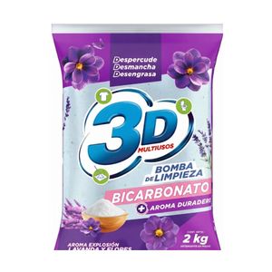 Detergente 3d Multiusos Lavanda x 2000 g