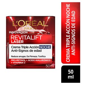 Crema Loreal Revitalift Laser Noche x 50 ml
