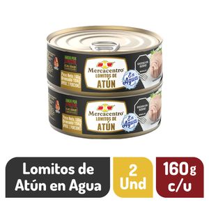 Atun Mercacentro En Agua 2 und x 160 g c/u