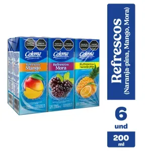 Refresco Celema Surtido Pet 6 und x 200 ml c/u