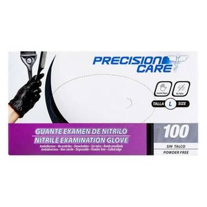Guantes De Nitrilo Precision Negro Talla L x 100 und
