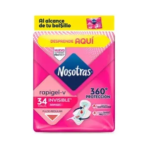 Toallas Nosotras Invisible Rapigel x 34 und