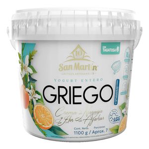 Yogurt Griego San Martin Crema Naranja y Flor Azahar x 1100 g